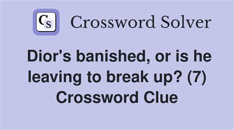 Dior product crossword clue 7 Letters 